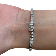 Load image into Gallery viewer, New Tennis bracelet 14k white gold with diamonds 4.23 ct 7 inch