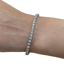Load image into Gallery viewer, New Tennis bracelet 14k white gold with diamonds 4.23 ct 7 inch