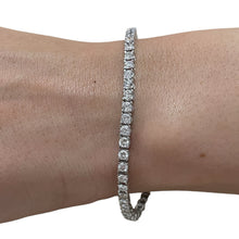 Load image into Gallery viewer, New Tennis bracelet 14k white gold with diamonds 4.23 ct 7 inch