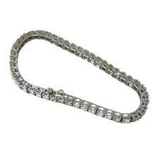 Load image into Gallery viewer, New Tennis bracelet 14k white gold with natural diamonds 6.6 ct, 15.29 gr.