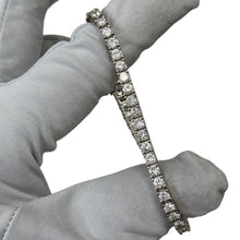 Load image into Gallery viewer, New Tennis bracelet 14k white gold with natural diamonds 6.6 ct, 15.29 gr.