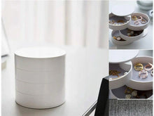 Load image into Gallery viewer, Gugita Round Jewellery Box Organiser with Pull-Out Compartments
