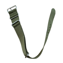 Load image into Gallery viewer, Nylon watch NATO strap navy green, 18mm
