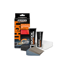 Load image into Gallery viewer, QUIXX Headlight Restoration Kit Removes Yellowing + UV Sealer Plastic Lenses, ref. 00084