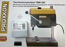 Load image into Gallery viewer, Proxxon TBM 220 Bench Drill with Geared Chuck