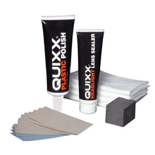 Load image into Gallery viewer, QUIXX Headlight Restoration Kit Removes Yellowing + UV Sealer Plastic Lenses, ref. 00084
