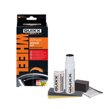 Load image into Gallery viewer, QUIXX Wheel Rim Repair Kit SILVER Liquid Aluminium Filler + Paint Sandpapers, All Inclusive Kit, ref. 10208