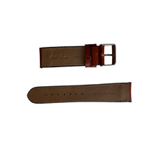 Load image into Gallery viewer, Reddish brown leather strap for watch 22 mm