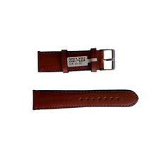Load image into Gallery viewer, Reddish brown leather strap for watch 22 mm