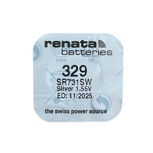Load image into Gallery viewer, Renata 329 SR731SW watch coin battery 1.55 V