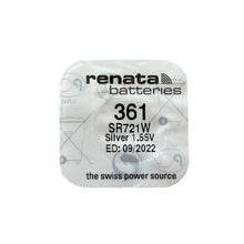 Load image into Gallery viewer, Renata 361 SR721W watch coin cell battery