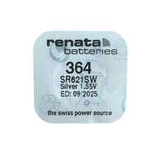 Load image into Gallery viewer, Renata 364 SR621SW watch coin battery 1.55 V