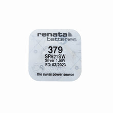 Load image into Gallery viewer, Renata 379 SR521SW watch battery 1.55V