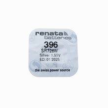 Load image into Gallery viewer, Renata 396 SR726W watch battery 1.55V