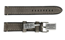 Load image into Gallery viewer, Rodeosoft Chrono dark grey watch leather strap 18 mm