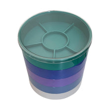 Load image into Gallery viewer, Boley Round Watchmaker Trays Set - 5 Stackable Trays with Transparent Lids