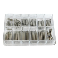 Load image into Gallery viewer, Set of 120 spring bars, double flanged inox 1.30mm H22