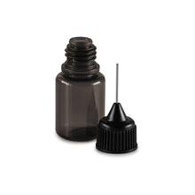 Load image into Gallery viewer, Set of 9 bottles, 5 - 50 ml, black with caps, dosing aids and funnel