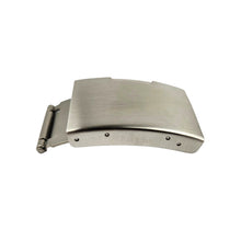 Load image into Gallery viewer, Stainless steel folding clasp with 2 push buttons for metal bracelets 22 mm