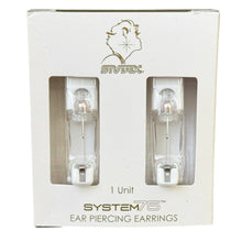 Load image into Gallery viewer, Studex 14k white solid gold with pearl Pink Earrings, 4mm, 7514-4674