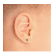 Load image into Gallery viewer, Studex Gold-Plated Baby Daisy Crystal Earrings, 3mm, 7581-6004