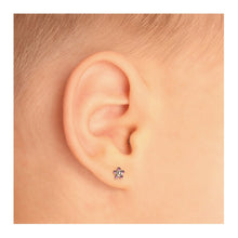 Load image into Gallery viewer, Studex Gold-Plated Baby Daisy October Rose Earrings, 3mm, 7581-6015