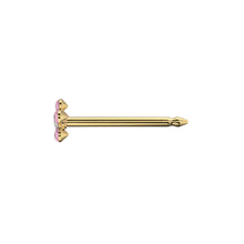 Load image into Gallery viewer, Studex Gold-Plated Baby Daisy October Rose Earrings, 3mm, 7581-6015