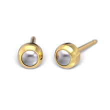 Load image into Gallery viewer, Studex Gold-Plated Earrings ball with Pearl, 3mm 7511-0301