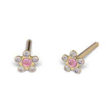 Load image into Gallery viewer, Studex Gold-Plated October Rose Flower Earrings, 3mm 7581-6510