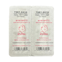 Load image into Gallery viewer, Studex Gold-Plated October Rose Flower Earrings, 3mm 7581-6510