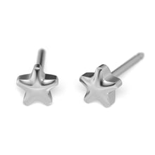 Load image into Gallery viewer, Studex silver (steel) 4mm Star Earrings 7512-0501