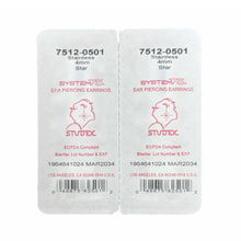 Load image into Gallery viewer, Studex silver (steel) 4mm Star Earrings 7512-0501