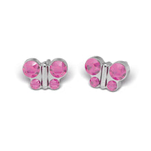Load image into Gallery viewer, Studex steel Butterfly Rose Earrings, 8mm, 7524-2010