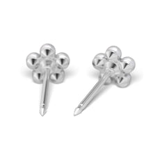 Load image into Gallery viewer, Studex steel flower with Cubic zircon & Pearl white Earrings, 5mm, 7512-6301