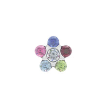Load image into Gallery viewer, Studex steel Rainbow Daisy Flower Earrings, 5mm 7512-6213