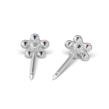 Load image into Gallery viewer, Studex steel Rainbow Daisy Flower Earrings, 5mm 7512-6213