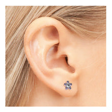 Load image into Gallery viewer, Studex steel Tanzanite April Crystal Earrings, 5mm, 7512-6284