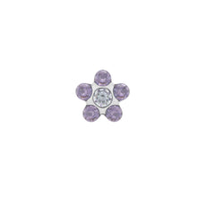 Load image into Gallery viewer, Studex steel Tanzanite April Crystal Earrings, 5mm, 7512-6284