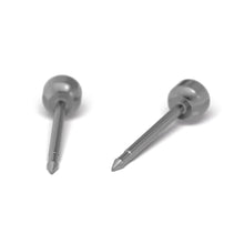 Load image into Gallery viewer, Studex Titanium Earrings with April Crystal Stone, 3mm, 7513-0204