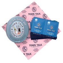 Load image into Gallery viewer, Town Talk silver care kit clean and polishing