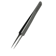 Load image into Gallery viewer, Dumont Tweezers, Carbon Steel, Form 5, Very Fine Points, 110 mm