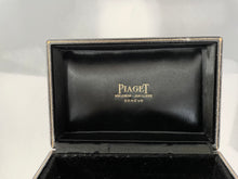 Load image into Gallery viewer, Vintage Piaget black watch box 1970s