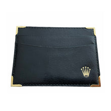 Load image into Gallery viewer, Vintage Rolex Cellini black leather box with card holder 49.00.71