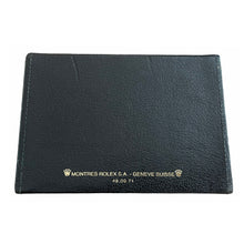 Load image into Gallery viewer, Vintage Rolex Cellini black leather box with card holder 49.00.71