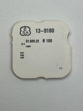 Load image into Gallery viewer, Pack of 3 winding stems compatible with ETA calibers 9180, 9181, 9182, and 9183, as well as Certina 29-251 and 29-252. Part 405, Ref. 13-9180