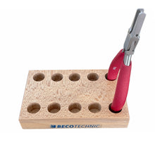 Load image into Gallery viewer, Wooden stand for 5 pliers for watchmakers and jewellers