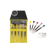 Load image into Gallery viewer, Bergeon 6899-P05 assortment of 5 watchmakers ergonomic screwdrivers