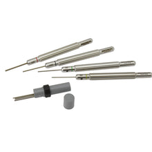 Load image into Gallery viewer, Bergeon 16988-P04 watch band/strap pin punch tool kit 4 piece set in pouch