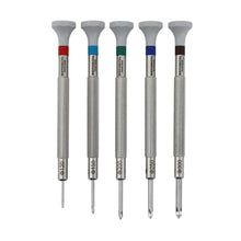 Load image into Gallery viewer, Bergeon 30081-C-P05 Phillips screwdriver set of 5 for watchmakers