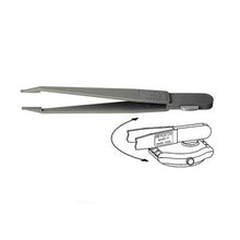 Load image into Gallery viewer, Bergeon 6460-P plastic battery watchmaker tweezer with battery hatch opener for Swatch watches